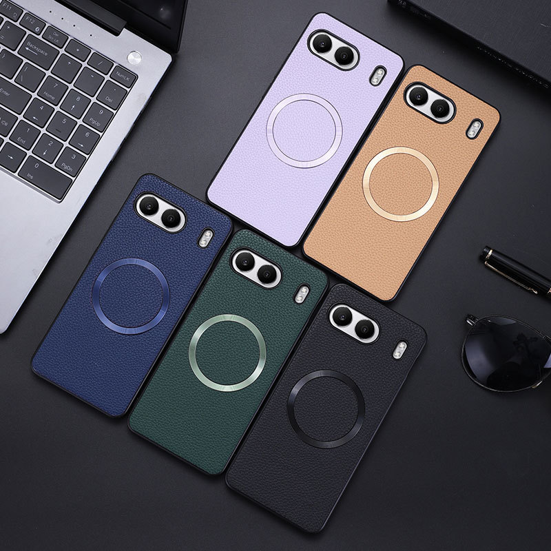 Suitable for OnePlus Nord4 phone case, OnePlus Nord4 magnetic lychee pattern protective cover, 1+Nord4 new model