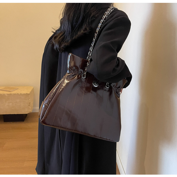 Retro dames schoudertas grote capaciteit lederen handtas_voghion.com