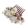 Street hair accessory for bride, 2021 collection, flowered, for bridesmaid, wholesale