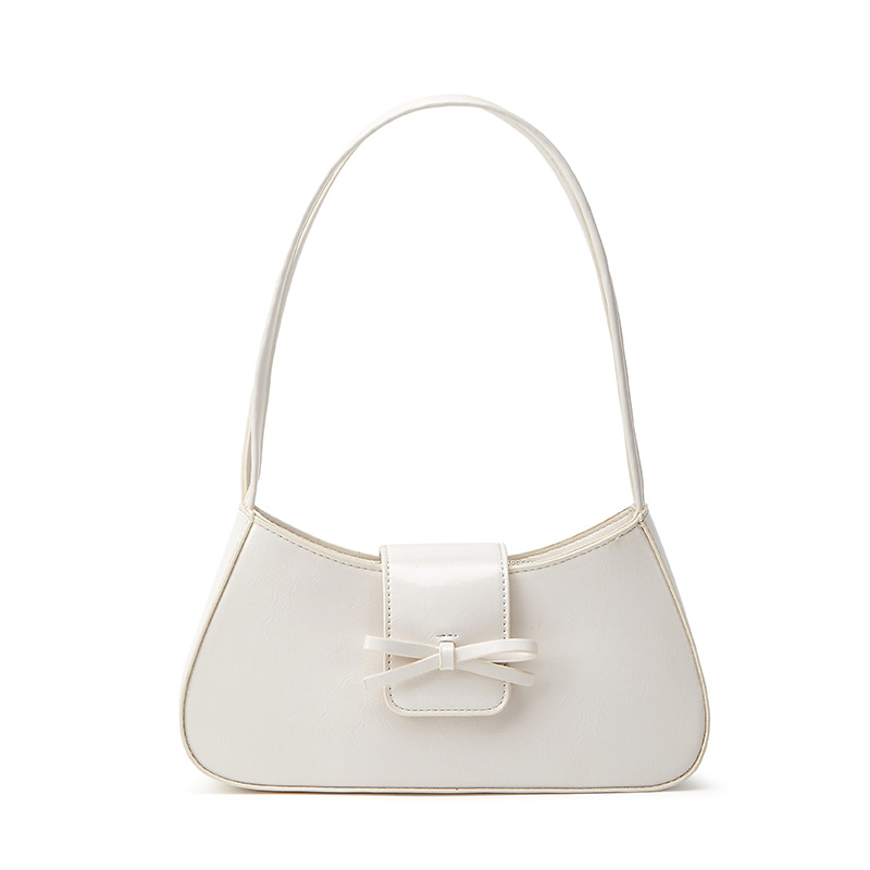 Bolso de plata de nicho de arco de mujer de comercio exterior nueva moda versátil bolso de brazo de hombro portátil bolso de trabajo pequeño