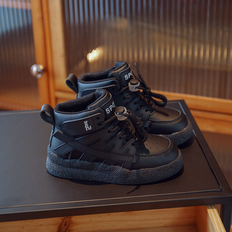 High Top Children's Sports 2023 Autumn New Boys' Casual Basketball Fashion Brand Girls' Running Shoes_voghion.com