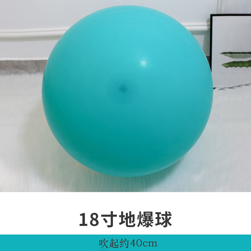 Decoración de cumpleaños engrosada arco de globo macaron de 18 pulgadas diseño de escena de látex de globo a prueba de explosiones grande