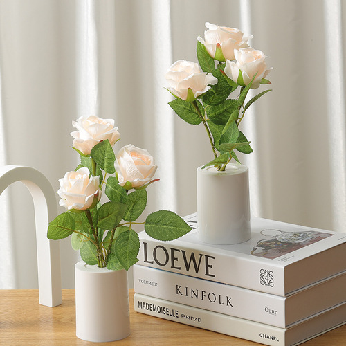 Rose night light creative simulation bouquet night light bedroom bedside lamp atmosphere light home decoration desktop ornaments