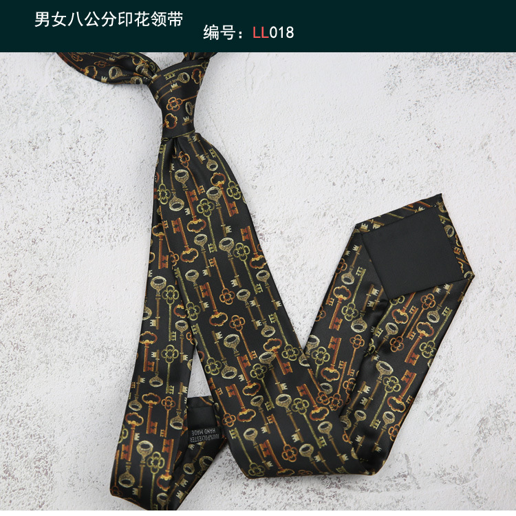8CM 인쇄 넥타이 018