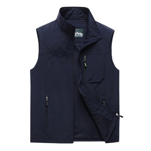 2023 Spring and Autum Men's New Outdoor Mountaineering Vest Sports Photography Vest Vest Cross-Border Exclusive Supply