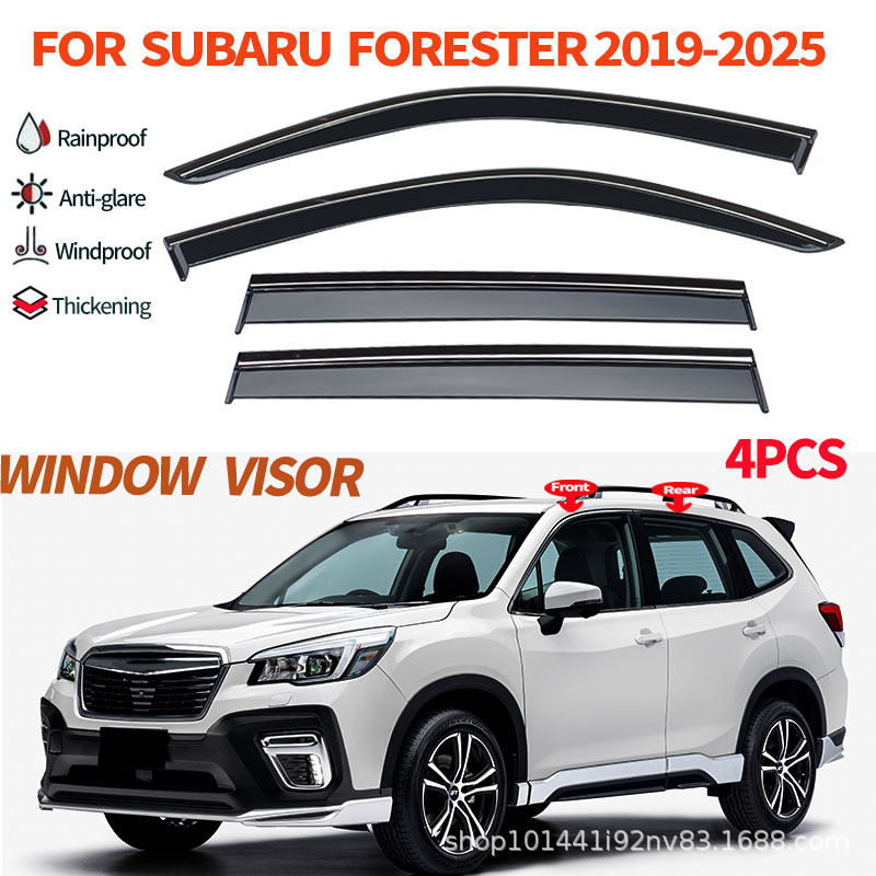 Cross-Border Applicable for 2019-2026 Subaru Forester Window Rain Guards Subaru Forester Rain Visors