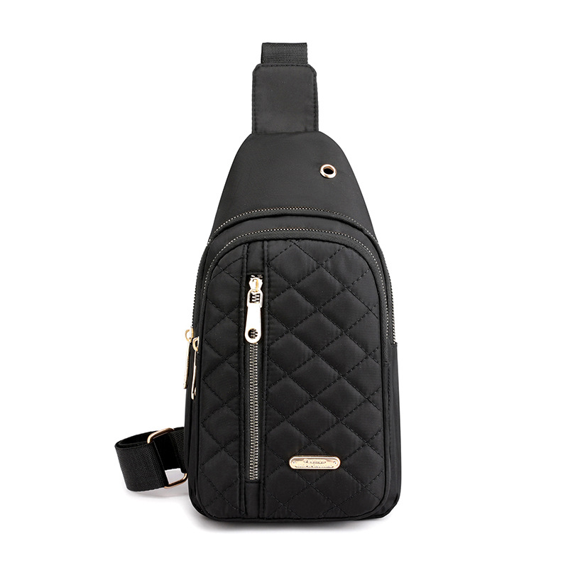 Bolso de las mujeres a principios de otoño estilo coreano súper caliente neto diamante rojo bordado hilo bolsa de pecho bolsa de cintura bolsa de mensajero de hombro multifuncional