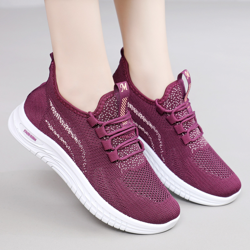 Zapatos de otoño para mujeres 2025 nuevo comercio exterior zapatos deportivos ligeros para mujeres de mediana edad y mayores zapatos de carreras casuales suaves para mujeres