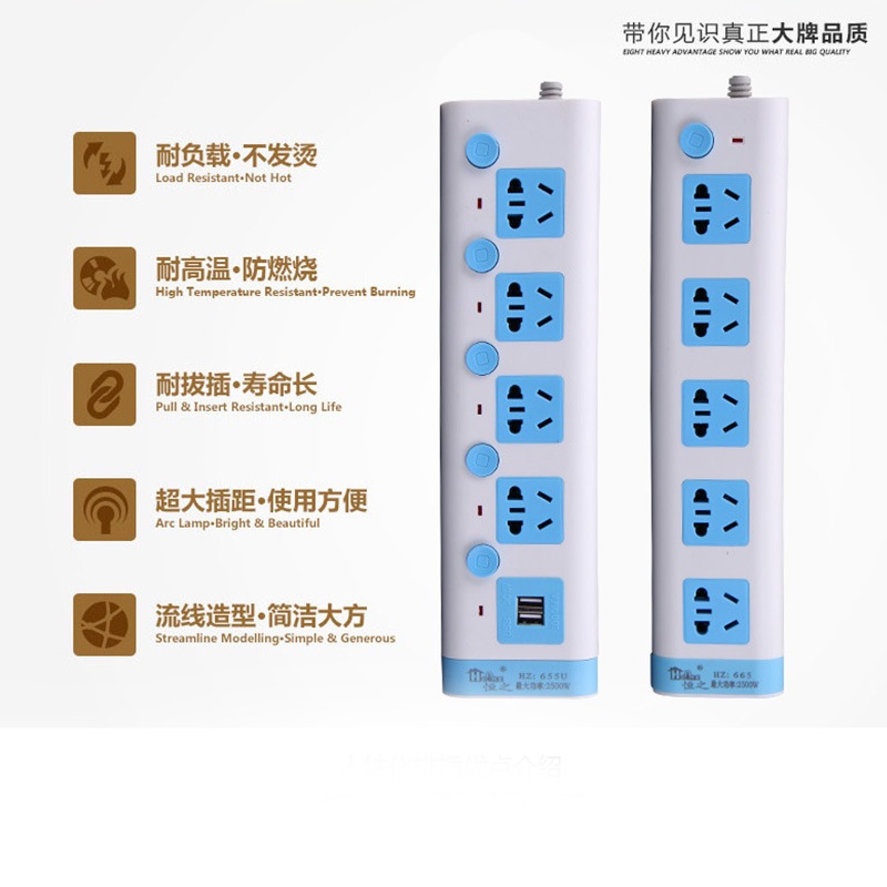 3 abierto 4 abierto 5 abierto tailandés poroso multi-interruptor con USB multifuncional enchufe de enchufe de placa de conexión de conexión