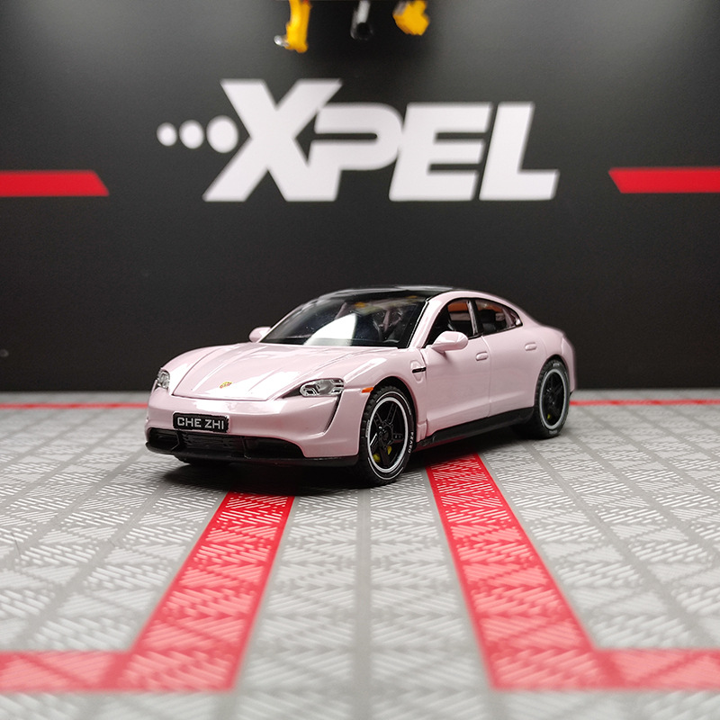 仿真1：32保时捷 Taycan合金跑车模型车模摆件玩具直播推荐代发