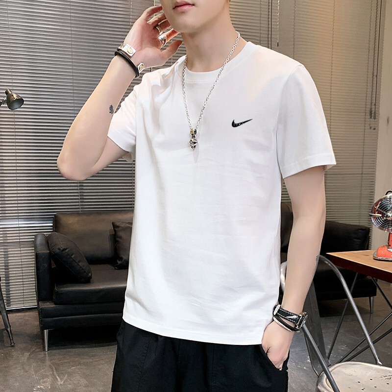 Dropshipping Brand Short-Sleeve Men's T-Shirt 2026 Summer New Casual Fashion Student Loose Short-Sleeve Shirt