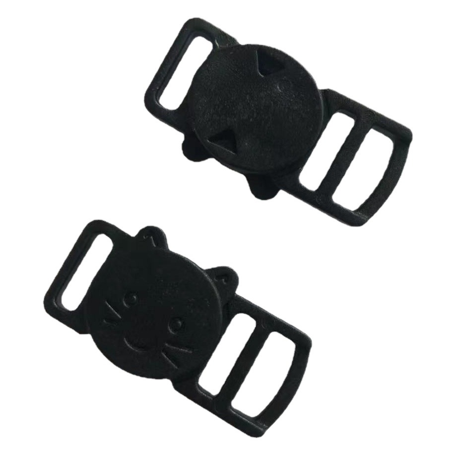 New thickened plastic pet cartoon small buckle inner diameter 10MM cat face buckle safety plug-in a large number of stock