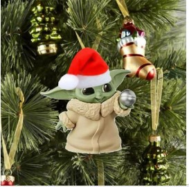 Nuevo producto transfronterizo Decoración de Navidad Baby Y-oda Baby Yoda Decoraciones de Navidad