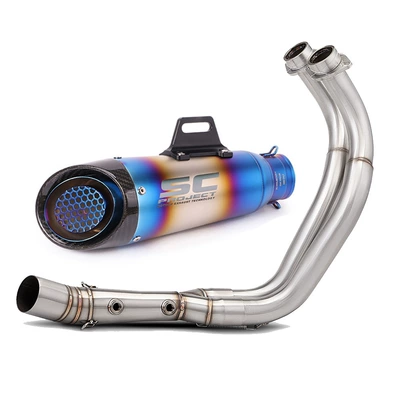 MT-07 XSR700 14-25 Motorcycle: Motorcycle exhaust pipe - full-set-e