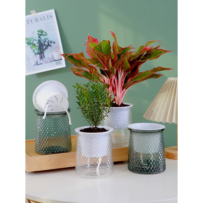 Звездный утренний горшок с гидропонной посудой без полива двухслойный горшок