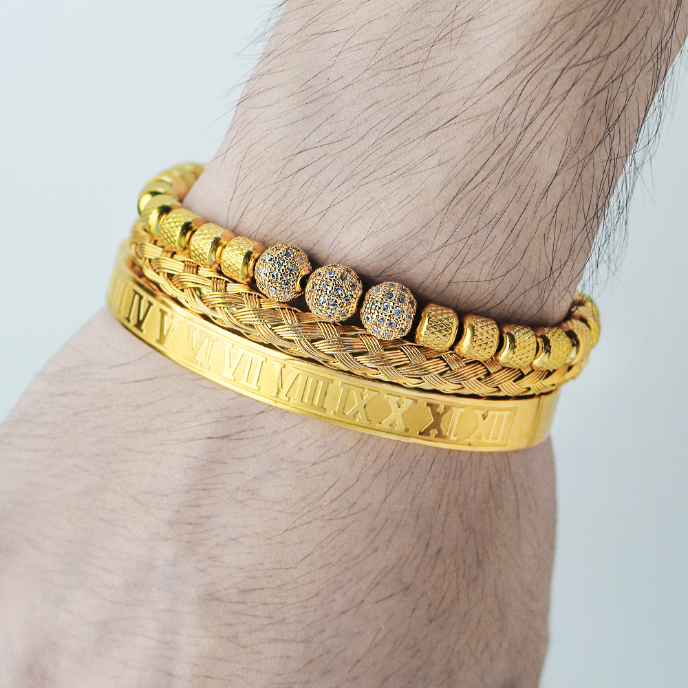 Men's Woven Pineapple Beads Bracelet 2