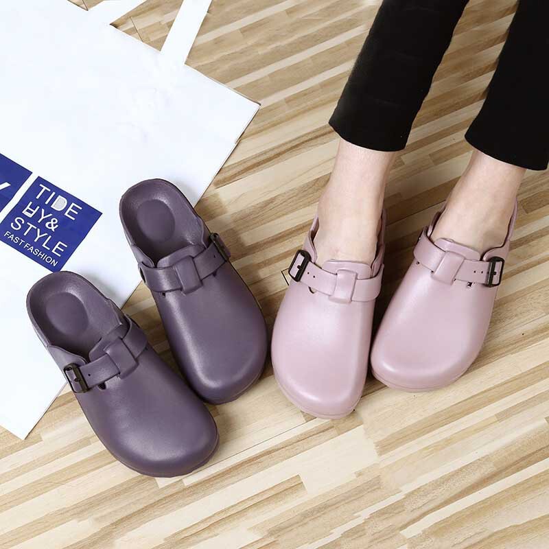 Baotou Slippers Female Nurse Doctor Shoes Summer Lightweight Indoor Bathing Home Comfortable Slippers for Women's Home