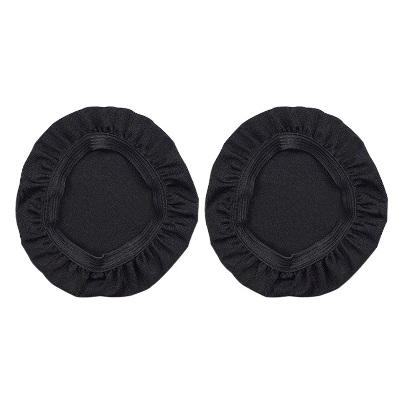 Cubierta de polvo no desechable tela de seda de hielo elástica a prueba de polvo a prueba de sudor auriculares orejeras cubierta protectora de la viga de la cabeza