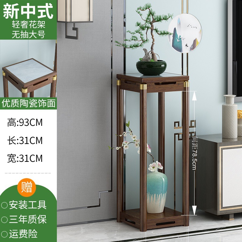 Antiguo soporte de flor interior bambú balcón soporte de exhibición piso balcón potted almacenamiento rack bambú salón flor stand combinación