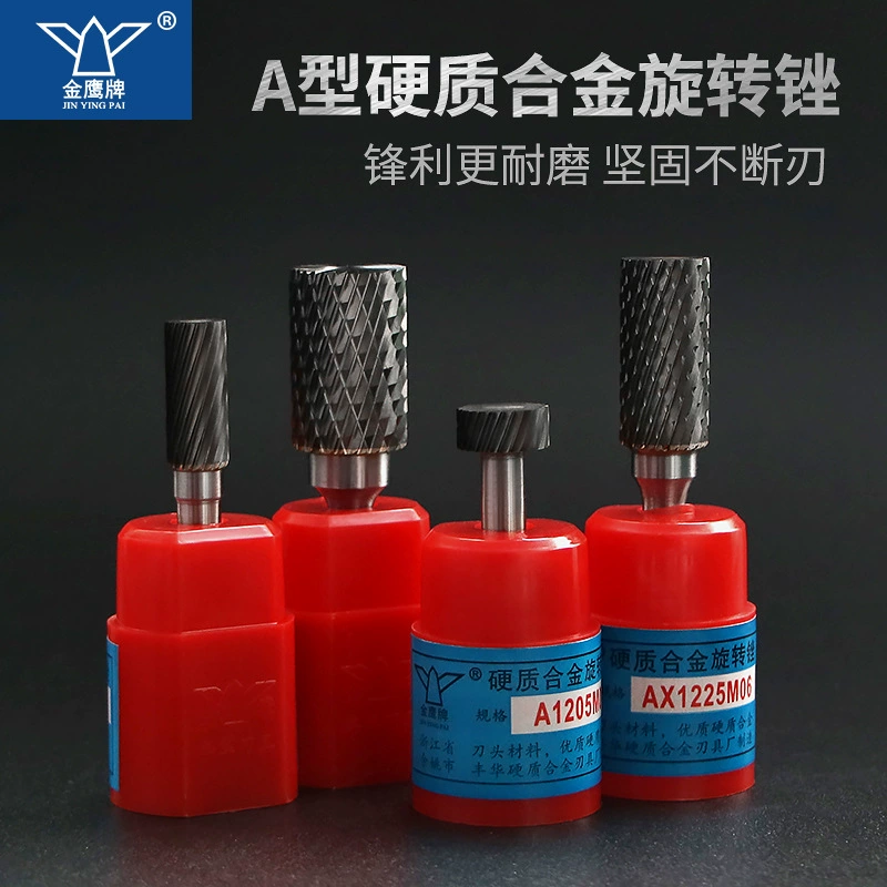 Golden Eagle твердосплавный роторный напильник из вольфрамовой стали Шлифовальная головка цилиндрическая 6 мм AE AX1020M06 AEX фреза по металлу