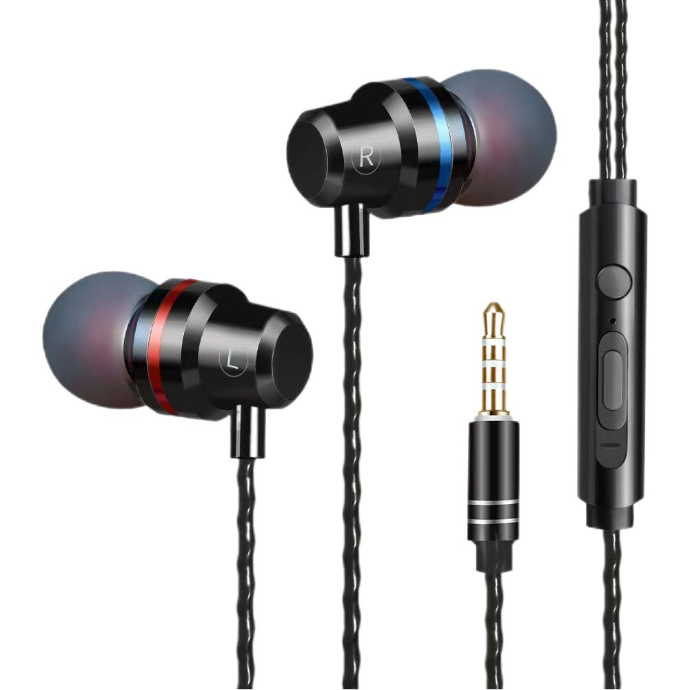 ドロップシッピング 2025 新しいインイヤーイヤホン金属重低音イヤホン携帯電話コンピュータユニバーサルヘッドセットマイク付き