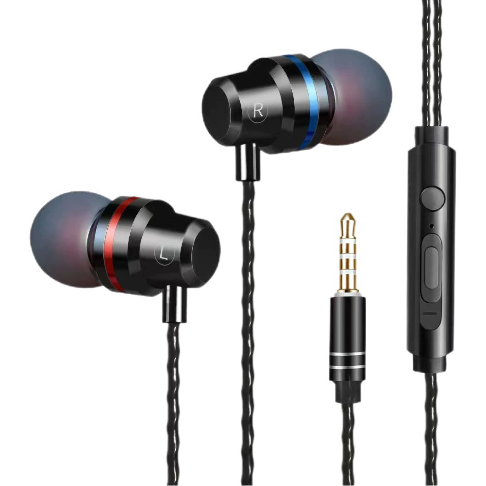 Дропшиппинг 2025 новые внутриканальные наушники металлические с мощным басом, универсальные наушники для телефона и компьютера с микрофоном