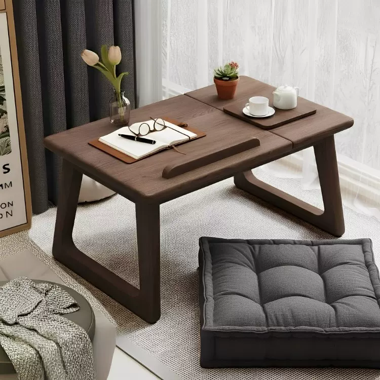 折叠桌笔记本电脑桌小茶几家用飘窗炕桌床上小桌子床上小型书桌子