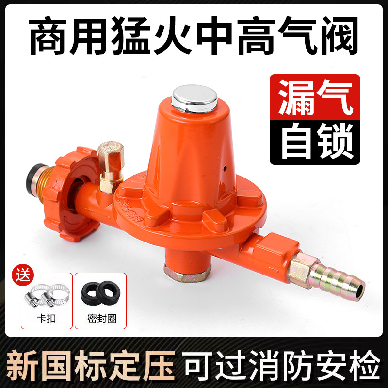 厂家直销安检指定固定高压阀漏气自闭阀防爆减压阀定压型猛火灶专