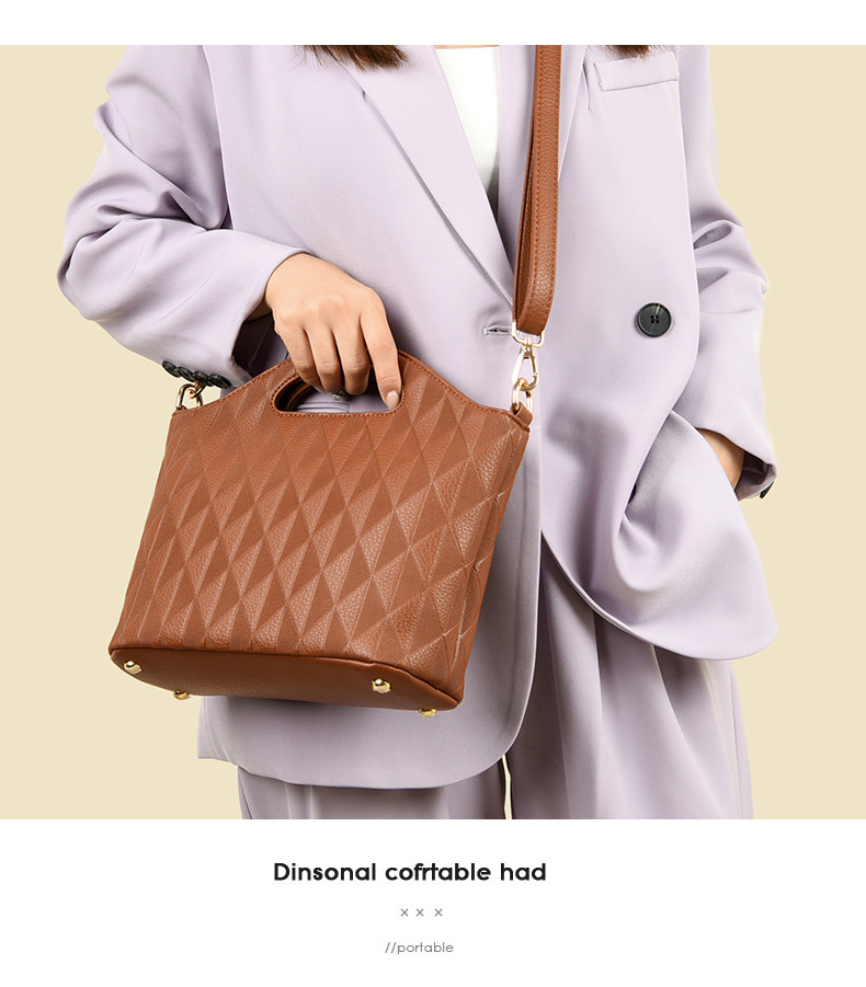 Women's bag New middle-aged women's mother bag large capacity shoulder messenger bag versatile elegant handbag_voghion.com