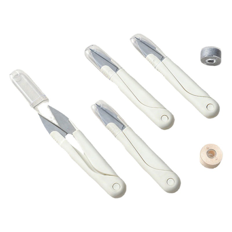 Inicio Artesanía diaria tijeras pequeñas portátil con tapa cabeza de hilo de corte hilo de pescado tijeras de coser ropa de punto de cruz tijeras de sastre