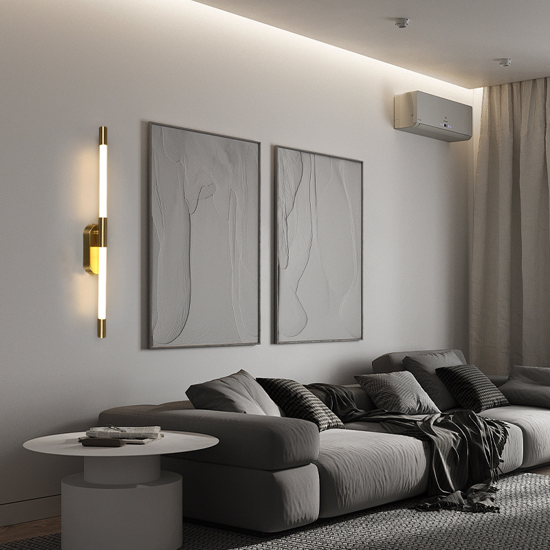 Soporte para la superficie de texto cifrado una sola pieza de estilo nórdico diseño creativo de material metálico una variedad de luz y color ajustable lámpara de pared