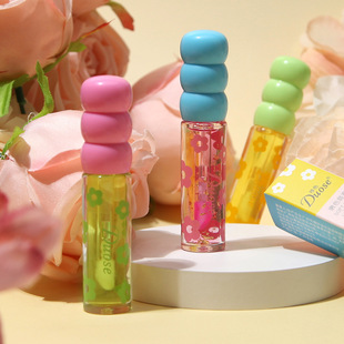 DUOSE duo color tender color lip gloss female moisturizing stacked lip glaze mirror Dudu jelly glass lip student Lip Oil