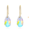 Import crystal earings, earrings, factory direct supply, silver 925 sample