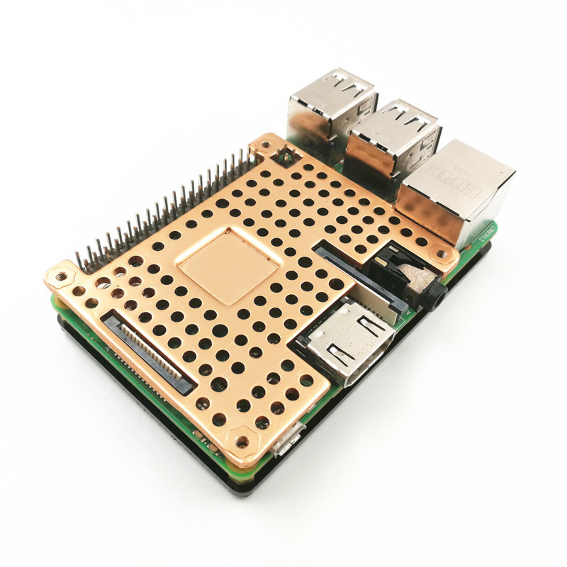 Raspberry Pi 4B Shell Raspberry Pi 3B+Shell Compatible 4010 Fan Fans Slutin Raspberry Pi Shell