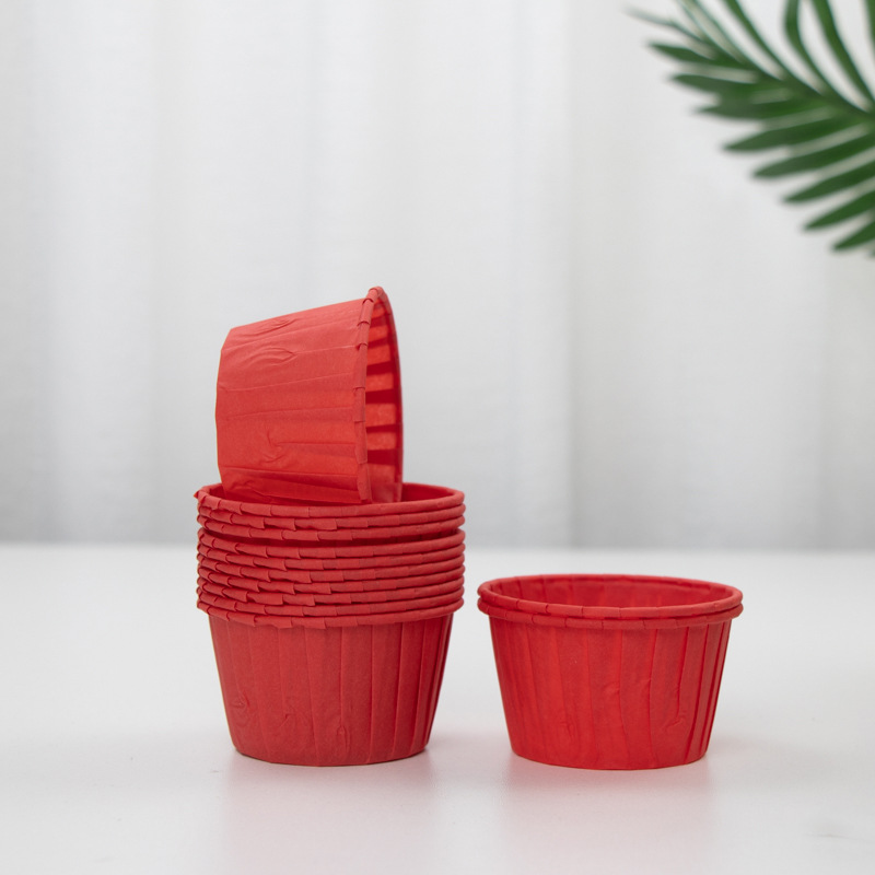 그림과 같이 빨간색 롤 컵 [50개];