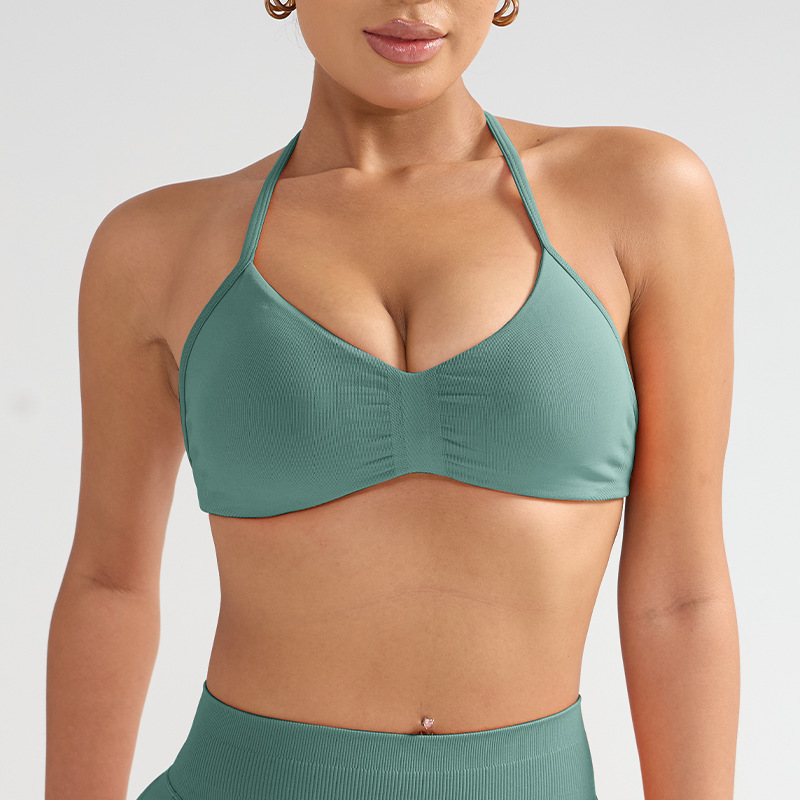 Pistachio green [halter neck short style]