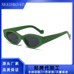 猫眼太阳镜女高级感欧美百搭小框墨镜男款网红防晒遮阳镜sunglass