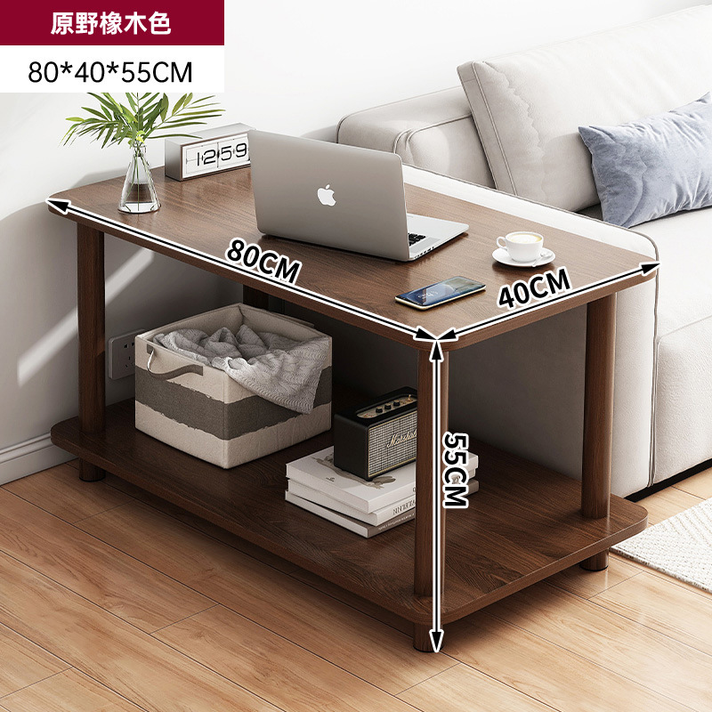 Sofá lado brecha lateral gabinete de alquiler casa cabecera almacenamiento estante balcón pequeña mesa móvil larga estrecha Mesa café