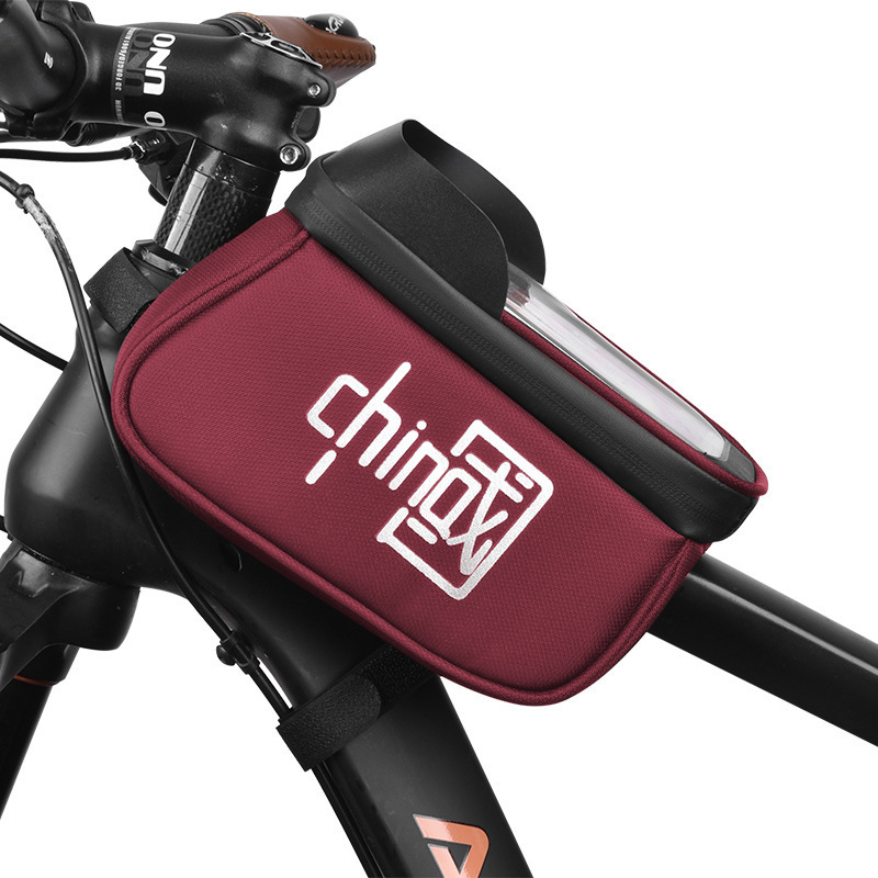 自転車バッグフロントビームバッグマウンテンバイク大容量防水携帯電話ビームバッグサドルサイクリング用品アクセサリー|undefined