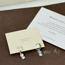 韩系银耳扣 立体Hello Kitty吊坠 简约C形好搭不挑耳女耳饰百搭