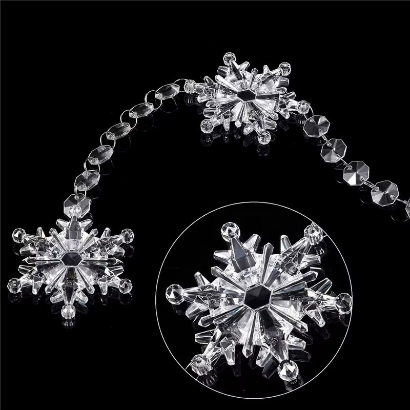 Christmas accessory, pendant for early age, three dimensional set, with snowflakes