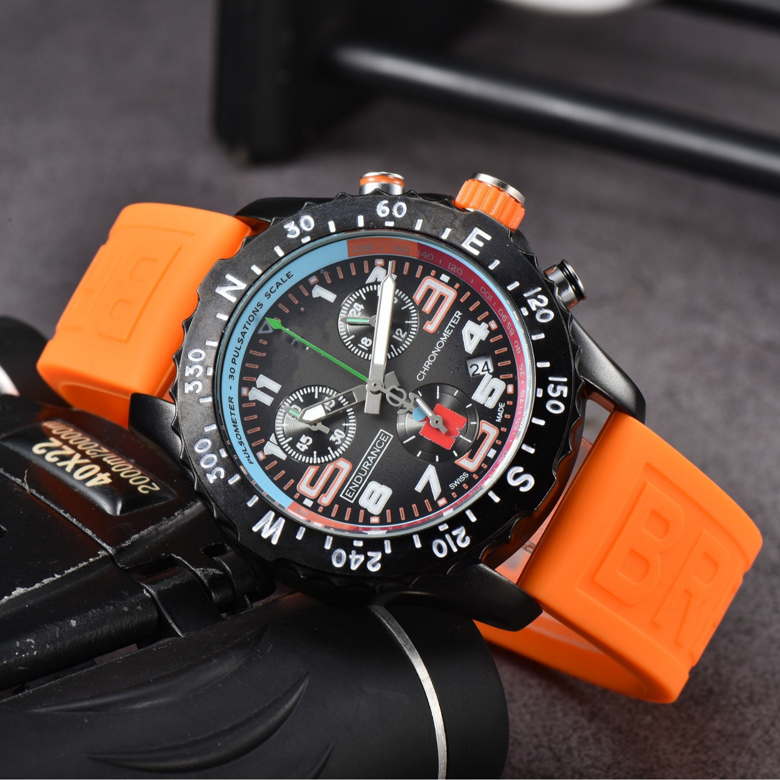 2025 rubber belt foreign trade quick sale explosion through the best-selling classic series BR watches Southeast Asia hot factory direct sales