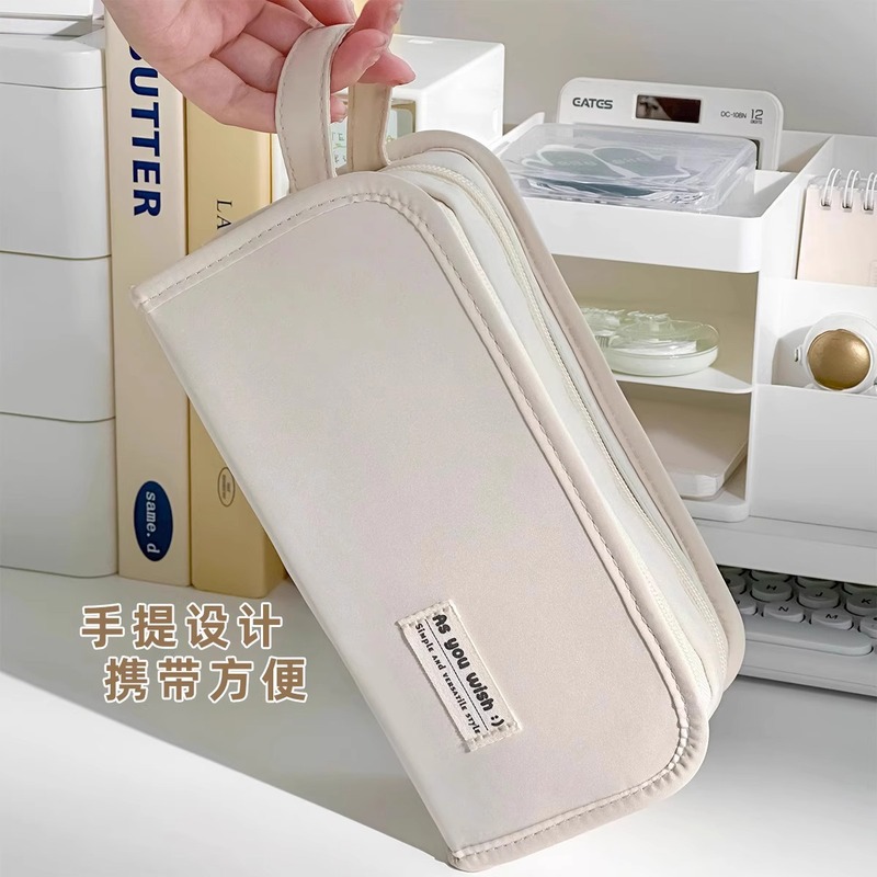 笔袋大容量耐脏学生文具袋简约大容量高颜值笔袋小众不撞款文具袋|undefined