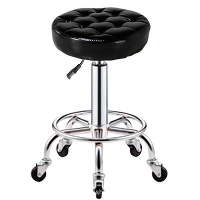 Fábrica directa taburete de belleza elevación polea rotatoria taburete de barbería taburete redondo barbería silla