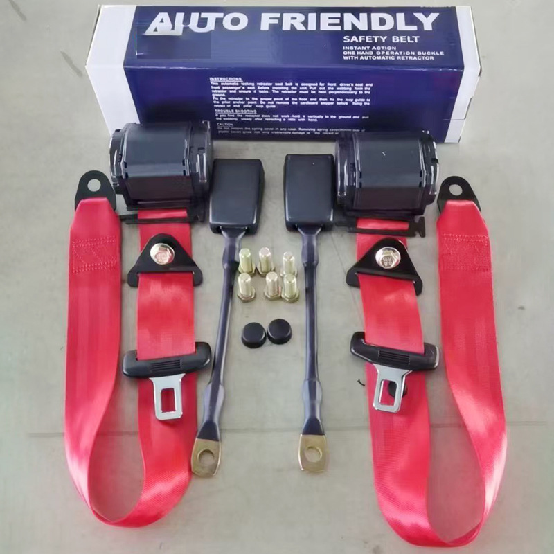 Cross-Border Hot-Selling Automatic Retractable Three-Point Safety Belt for Buses, Trucks, and Passenger Vehicles, Front and Rear Diagonal Shoulder Type with Emergency Lock