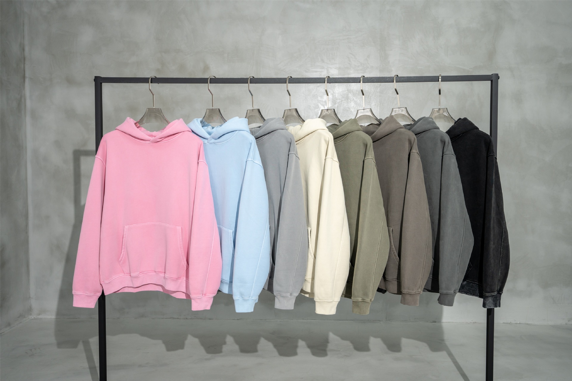 Men's Heavyweight Washed Hooded Sweatshirt For Autumn And Winter_voghion.com