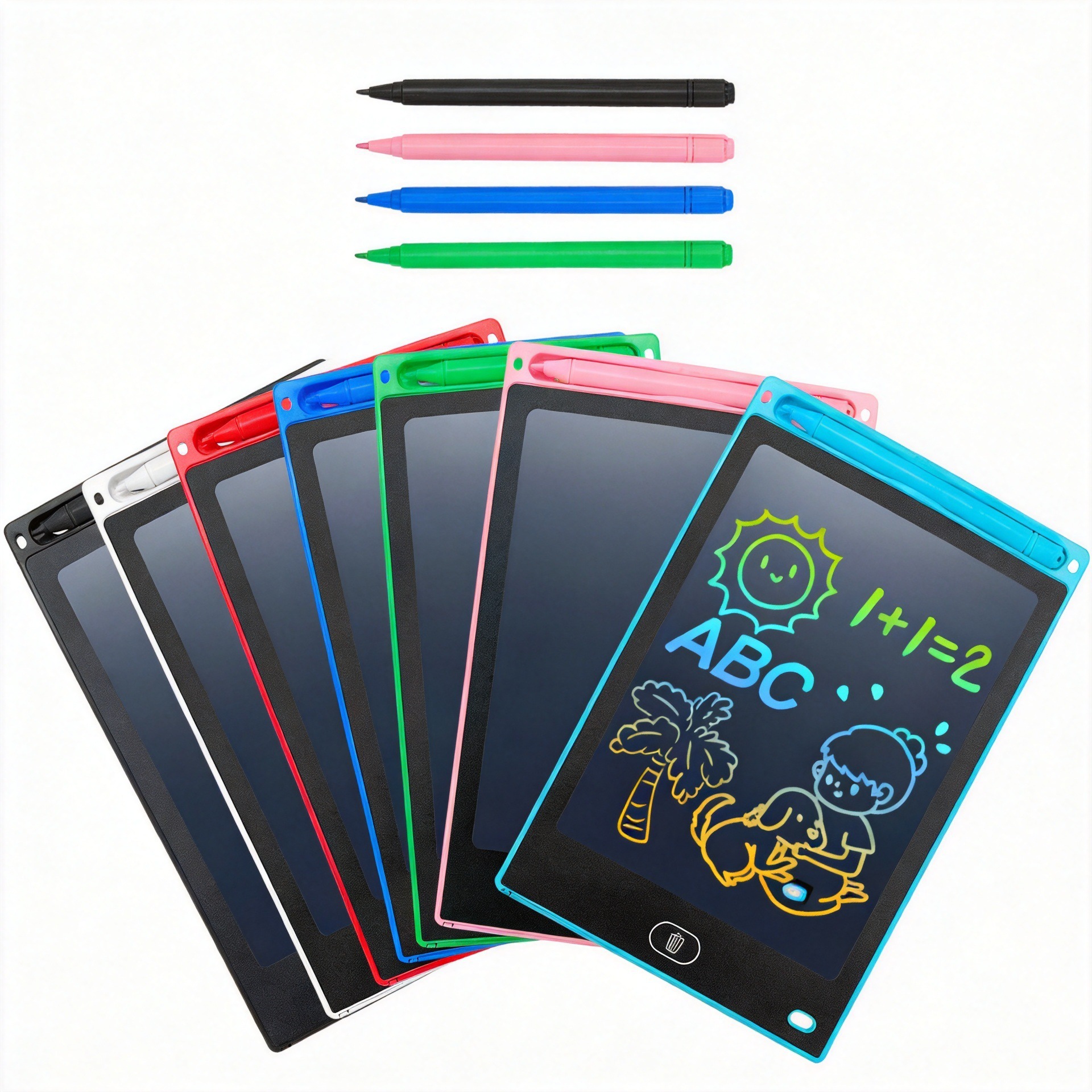 Factory European drawing board 8.5/10/12 inch LCD writing board children's small blackboard foreign trade graffiti writing board