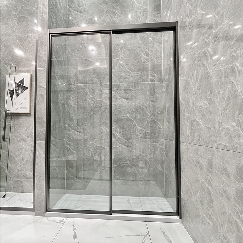 Titanium-Magnesium Aluminum Alloy Bathroom Kitchen Dressing Room Shower Partition Frame Sliding Door Ultra-Narrow Sliding Door Titanium-Magnesium Aluminum Alloy Bathroom Kitchen Dressing Room Shower Partition Frame Sliding Door Ultra-Narrow Sliding Door