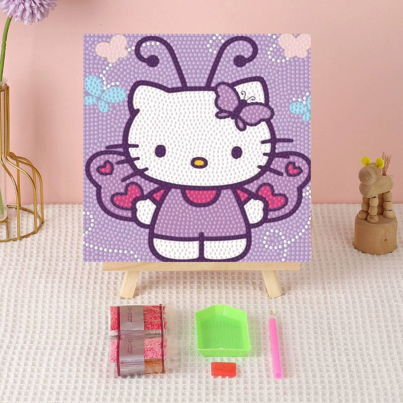 Алмазная вышивка (canvas) Genshin Impact DIY, 20×20 / 30×30, деревянная внутренняя рама и набор инструментов