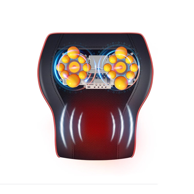 Almohada de masaje de la columna cervical cintura cuello hombro almohada de masaje eléctrico compresa caliente masajeador lumbar multifuncional inteligente al por mayor